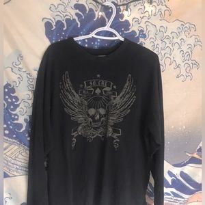 Skull Y2K long sleeved shirt XL